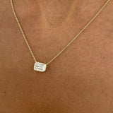 Diamond Pendant Necklace 2 ct Yellow Gold