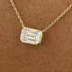 Diamond Pendant Necklace 2 ct Yellow Gold