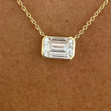 Diamond Pendant Necklace 2 ct Yellow Gold