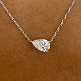 Diamond Pendant Necklace 2 ct White Gold
