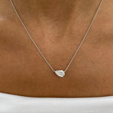 Diamond Pendant Necklace 2 ct White Gold
