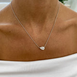 Diamond Pendant Necklace 2 ct White Gold
