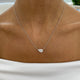 Diamond Pendant Necklace 2 ct White Gold