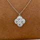Diamond Pendant Necklace 2.11 Carat White Gold 14K