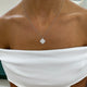 Diamond Pendant Necklace 2.11 Carat White Gold 14K