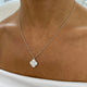 Diamond Pendant Necklace 2.11 Carat White Gold 14K