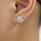 Diamond Stud Earrings 1.9 ct White Gold
