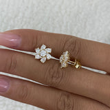 Diamond Stud Earrings 1.9 ct Yellow Gold