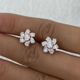 Diamond Stud Earrings 2 ct Rose Gold