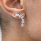 Diamond Drop Earrings 2.74 ct White Gold