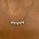 Diamond Chain Necklace 1.29 Carat White Gold 14K