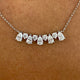 Diamond Chain Necklace 1.29 Carat White Gold 14K