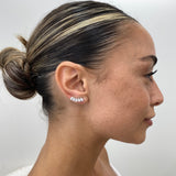 Diamond Climber Earrings 1.49 ct White Gold