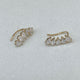 Diamond Climber Earrings 1.5 ct Yellow Gold