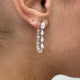 Diamond Dangle Earrings 2.70 ct White Gold