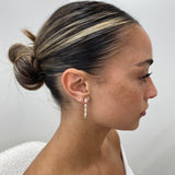 Diamond Dangle Earrings 2.80 ct Rose Gold