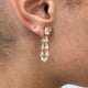 Diamond Dangle Earrings 2.60 ct Yellow Gold