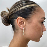 Diamond Dangle Earrings 2.60 ct Yellow Gold