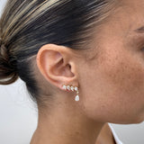 Diamond Drop Earrings 2.62 ct Yellow Gold