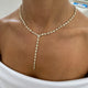 Diamond Lariat Necklace 8.5 ct Yellow Gold