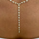 Diamond Lariat Necklace 8.5 ct Yellow Gold