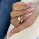 Toi-et Moi Ring 1.6 ct TCW , Solid Gold 14k