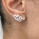 Diamond Stud Earrings 3.93 ct Rose Gold