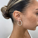 Diamond Hoop Earrings 3.55 ct Yellow Gold