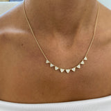 Diamond Pendant Necklace 0.8 ct Yellow Gold