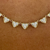 Diamond Pendant Necklace 0.89 ct Yellow Gold