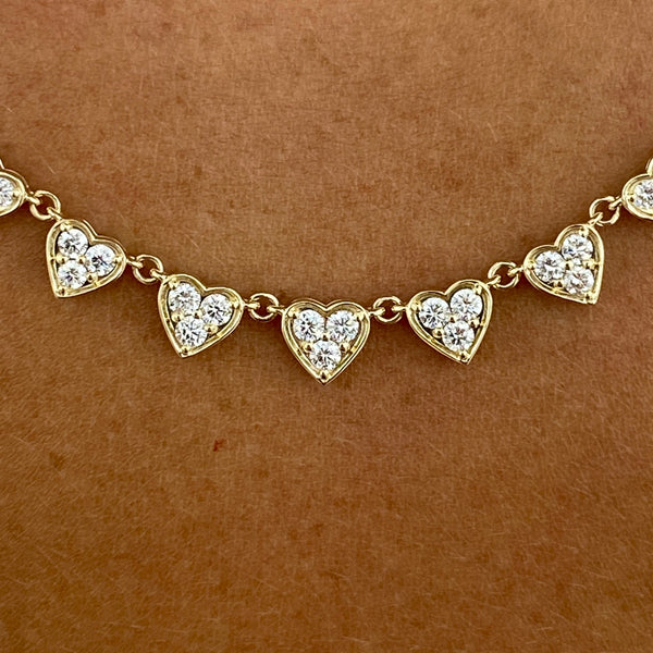 Diamond Pendant Necklace 0.89 ct Yellow Gold