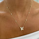 Diamond Pendant Necklace 1.5 ct Yellow Gold