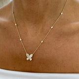 Diamond Pendant Necklace 1.5 ct Yellow Gold