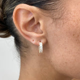 Diamond Hoop Earrings 2.58 ct Yellow Gold