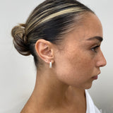 Diamond Hoop Earrings 2.5 ct Yellow Gold