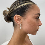 Diamond Dangle Earrings 0.8 ct Yellow Gold