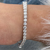 Diamond Tennis Bracelet 10.25 ct White Gold