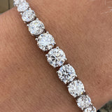 Diamond Tennis Bracelet 10.25 ct White Gold