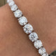 Diamond Tennis Bracelet 10.2 ct White Gold