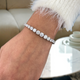 Diamond Tennis Bracelet 10.2 ct White Gold