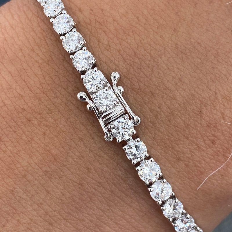 Diamond Tennis Bracelet 10.25 ct White Gold