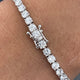 Diamond Tennis Bracelet 10.2 ct White Gold