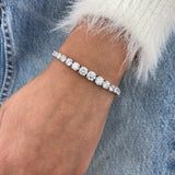 Diamond Tennis Bracelet 10.25 ct White Gold