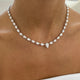 Diamond Tennis Necklace 16.80 ct White Gold