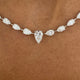 Diamond Tennis Necklace 16.80 ct White Gold