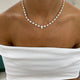 Diamond Tennis Necklace 16.80 ct White Gold