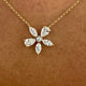 Diamond Pendant Necklace 0.92 ct Yellow Gold