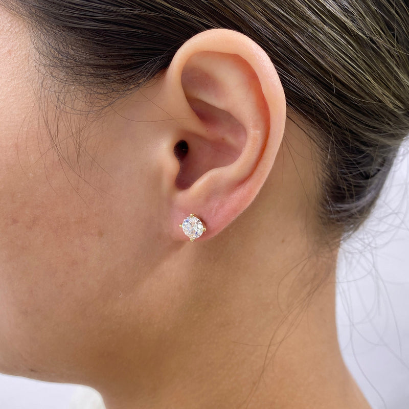 Diamond Stud Earrings, 2.00 ct TCW