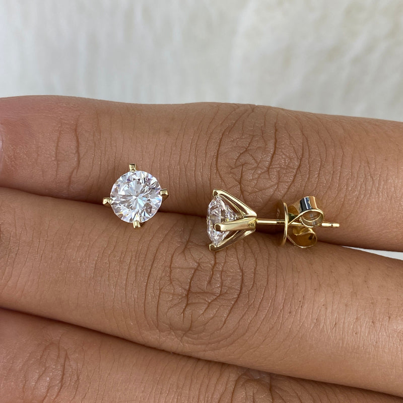 Diamond Stud Earrings, 2.00 ct TCW