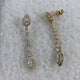 Diamond Dangle Earrings 3.6 ct Yellow Gold